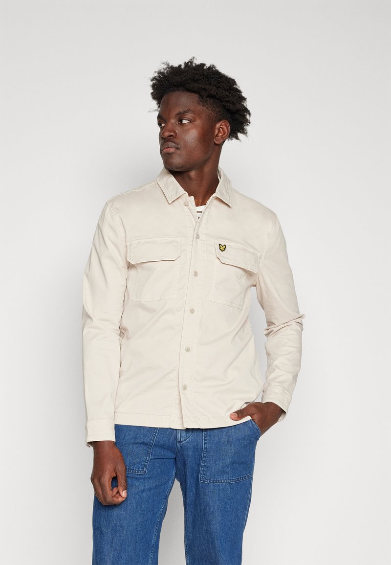 Lyle & Scott Men's Cotton Overshirt in Jet Black