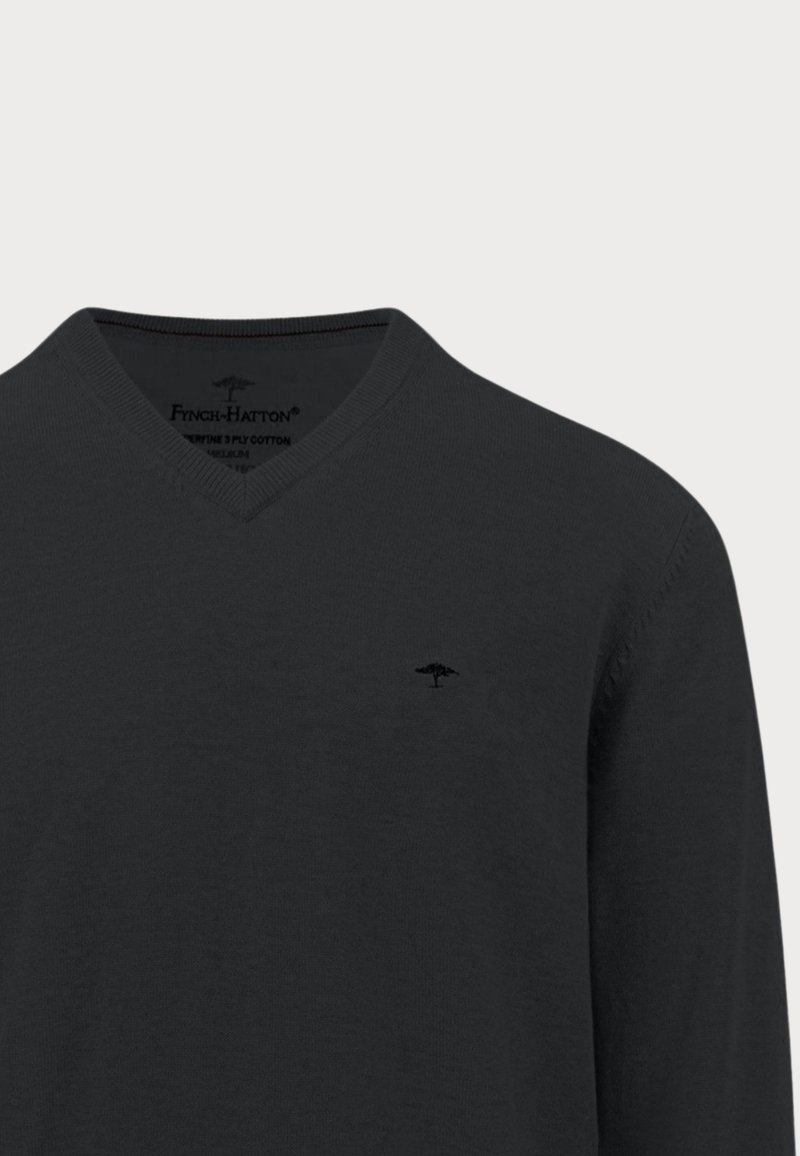 Fynch-Hatton V-NECK Jumper schwarz/black Zalando
