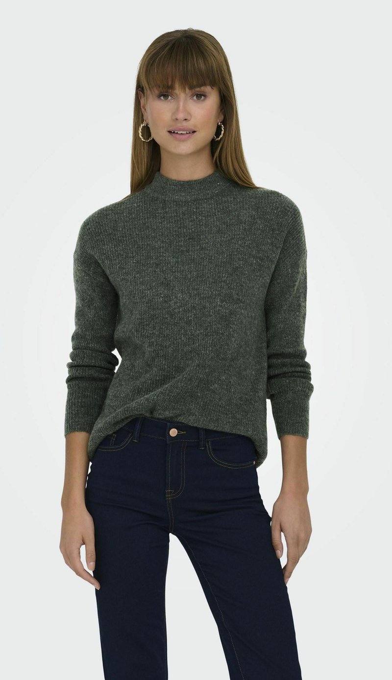 ONLY - CAMILLA O-NECK L/S - Pullover - pine grove, Agrandir