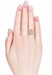 MYC Paris BAGUE SOLAR  - Anello - or rosé / cristal