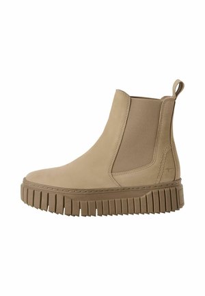 ELEGANTE - Botine cu platformă - antelope