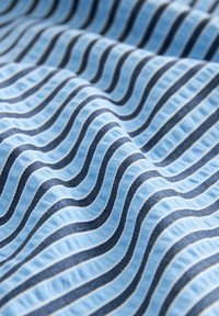 Next TEXTURED STRIPE WIDE LEG - Pantalon classique - blue