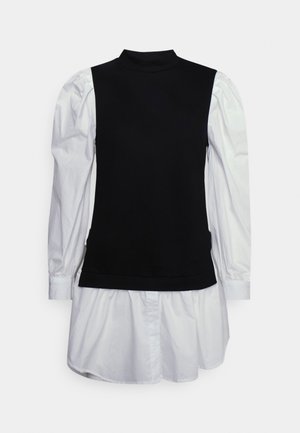 BALLOON SLEEVE - Vestito estivo - black/white