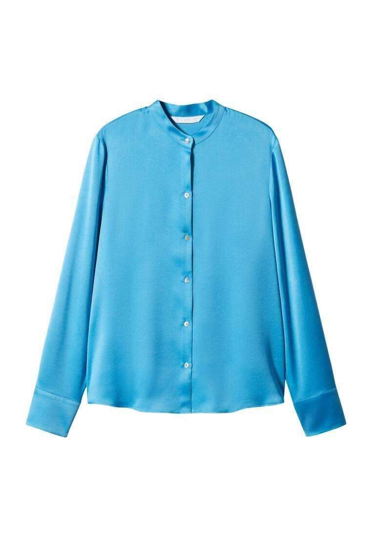 Mango Overhemdblouse turquoise