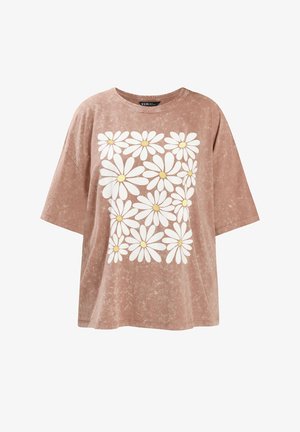 Yours Clothing, T-shirt imprimé - nude