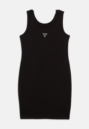Guess JUNIOR TANK DRESS - Vestito di maglina - jet black