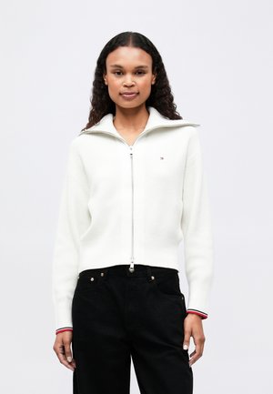 FULL ZIP CARDIGAN - Kardigan - ivory