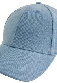 Sinine denimist basebolli müts, millel on kumer viskeer, tekstureeritud kangas ja õmblustega detailid. Omab ventilatsiooniavad.