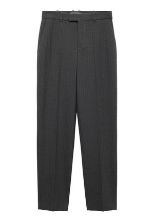 Mango Trousers - mottled dark grey
