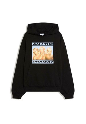 Bershka, CARDI B PRINT  - Sweat à capuche - black