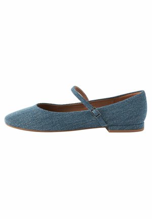 WIDE FIT FOREVER COMFORT MARY JANE - Ballerina's met enkelbandjes - denim