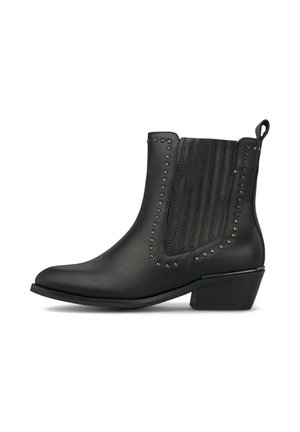PLANO PARA CON PUNTERA AFILADA Y SIN CIERRE - Botines camperos - black