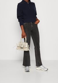 Monki Stickad tröja - dark blue