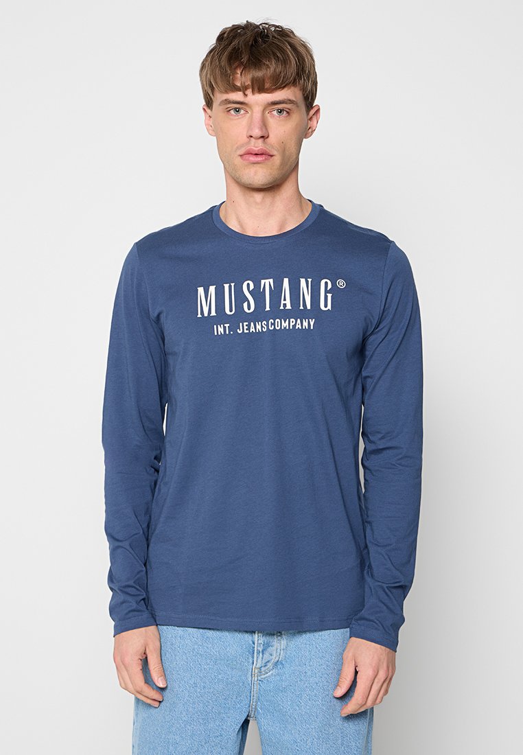 mustang Longsleeve koningsblauw