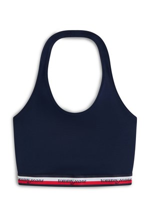 Tommy Jeans, SLIM HALTERNECK - Top - dark night navy