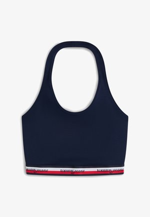 Tommy Jeans, SLIM HALTERNECK - Top - dark night navy