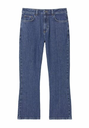 FatFace, REGULAR FIT - LASER PRINTED STRAIGHT LEG CROP JEANS . - Vaqueros bootcut - blue denim