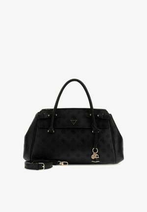 Guess, DIANA 3 COMPARTMENT SATCHEL - Valigia - black logo