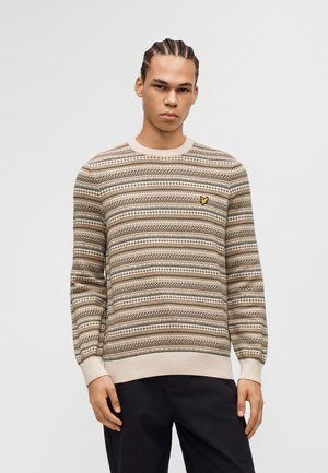 Lyle & Scott, FAIRISLE CREW NECK JUMPER - Пуловер - cove