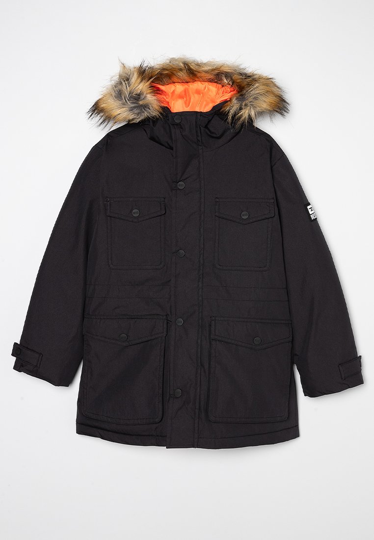 Diesel Wintermantel zwart Diesel Wintermantel zwart