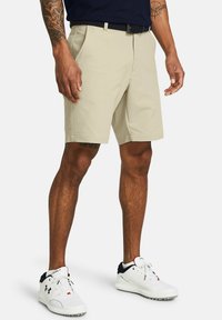 Under Armour MATCHPLAY TAPERED - Sporta šorti - khaki base