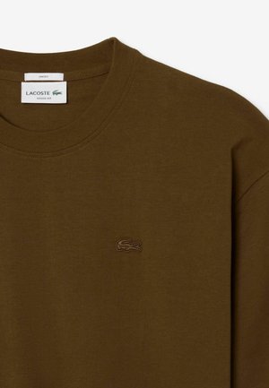Lacoste, TH9441_031 UNISEX - T-shirt basic - marron café-dpd