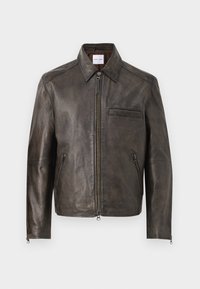 CLIFF JACKET - Veste en cuir - washed brown