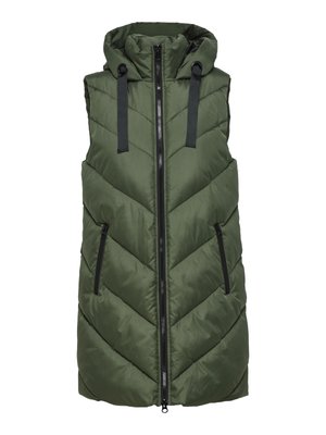 JDYSKYLAR PADDED HOOD - Chaleco - forest night