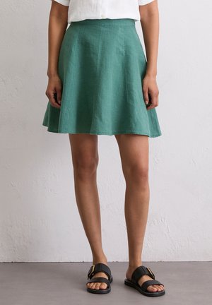 Marc O'Polo SHORT LENGTH FLARED HEMLINE CLEAN LOOK - A-line skirt - summer pine