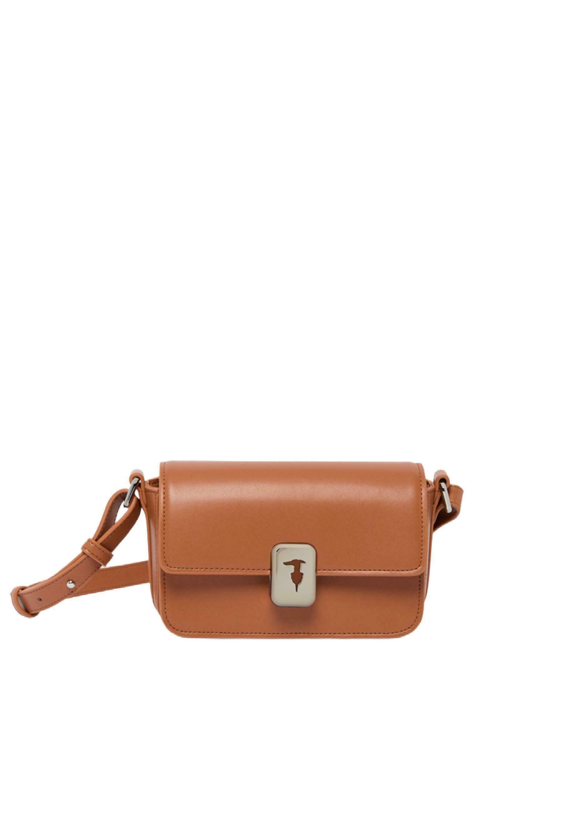 Borsa mezza luna a tracolla 'Amie' in pelle Donna, Bianco | Milano