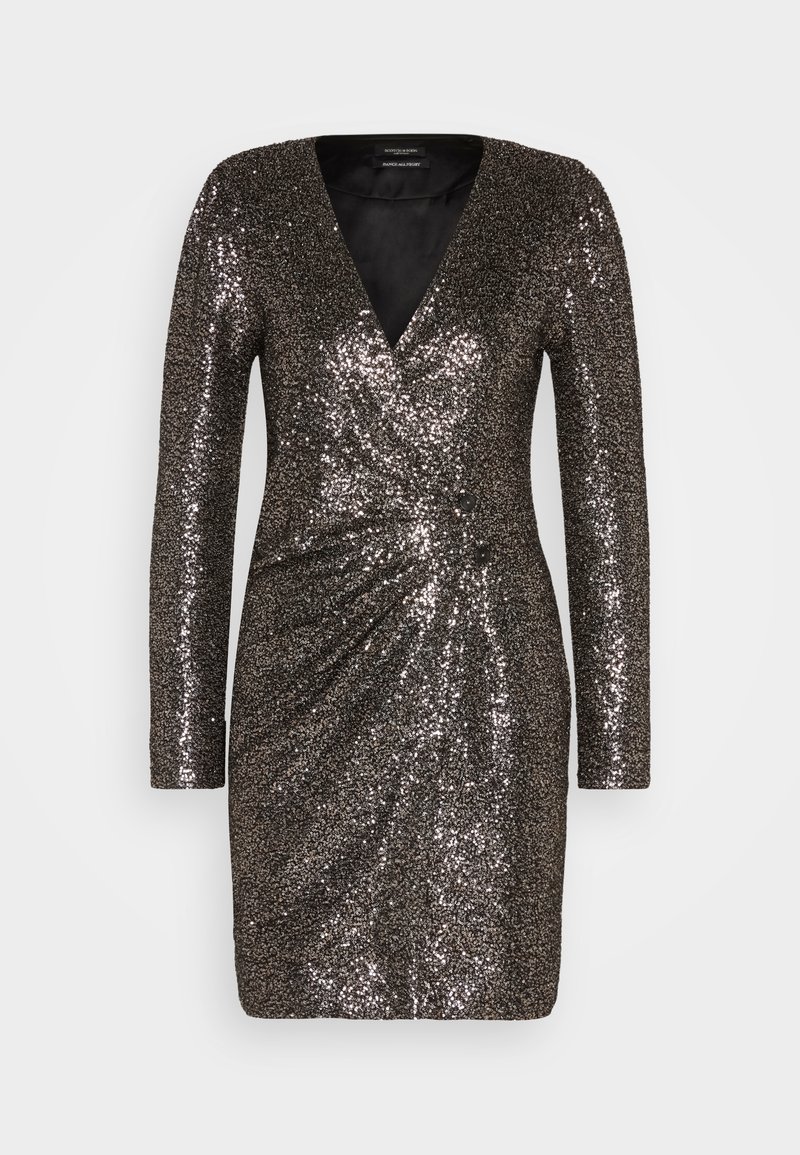 Scotch & Soda Cocktailjurk grijs-metallic