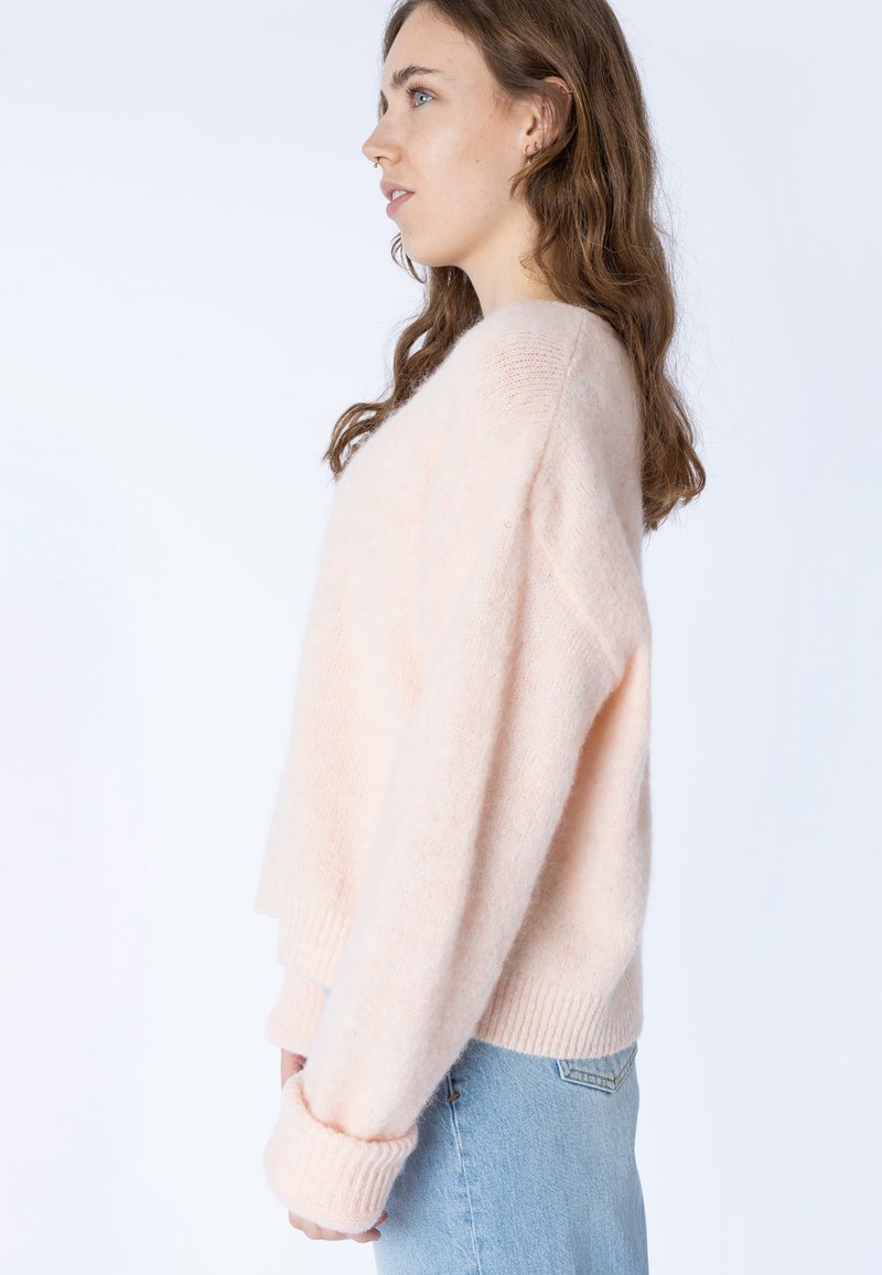 Damen Strickjacken | American Vintage EAST Strickpullover light pink/rosa - WW17275 Damen Strickjacken | American Vintage EAST Strickpullover light pink/rosa - WW17275