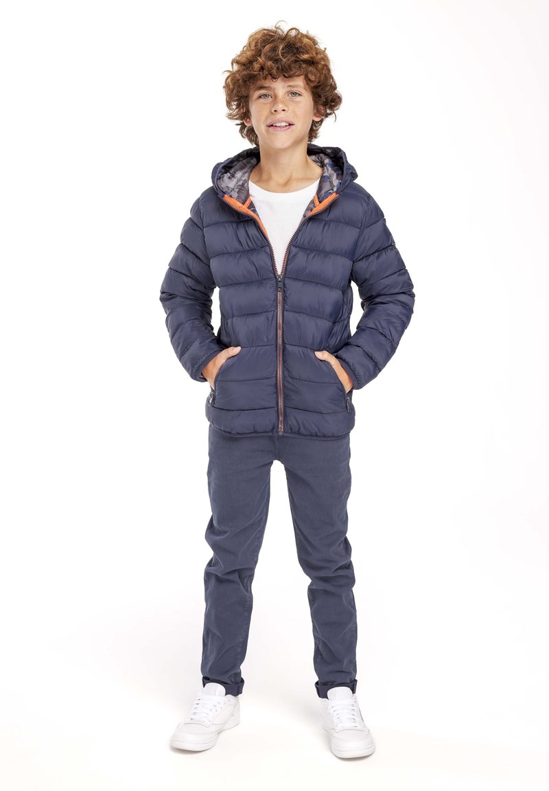 MINOTI - HOODED PADDED PUFFER - Viegla jaka - dark blue, Palielināt