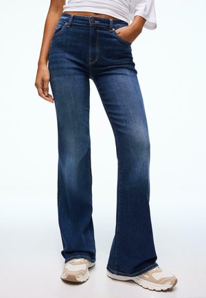 Zvonové džínsy - dark blue