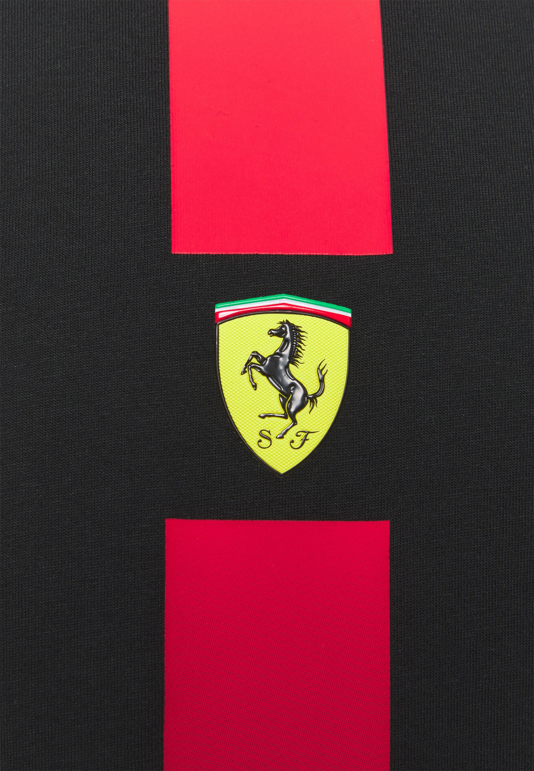 Puma FERRARI RACE TEE - T-shirt print - black/zwart - Zalando.nl