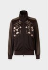 FIREBIRD LOOSE EMBROIDED - Суитшърт с цип - aurora coffee