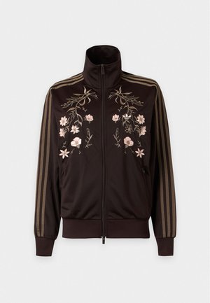 adidas Originals, FIREBIRD LOOSE EMBROIDED - Φούτερ με φερμουάρ - aurora coffee