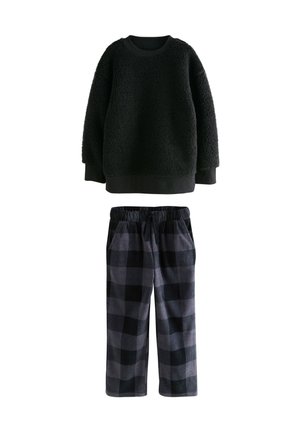 REGULAR FIT - SINGLE COSY SET - Pyžamová súprava - black check bottom