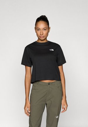 EVOLUTION SIMPLE DOME CROP TEE - Print T-shirt - black