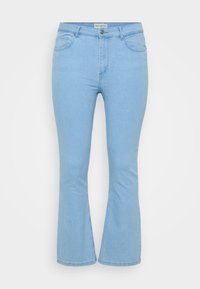 CARHUSH MID WAIST  - Flared Jeans - light blue denim