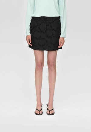 ESME SHORT - Denimnederdele - black