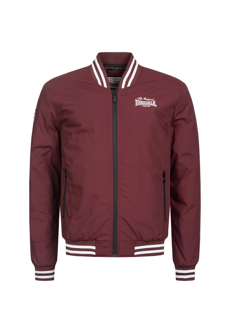 Lonsdale NORMALE PASSFORM TRUSTHORPE - Bomberjacke - vintage oxblood