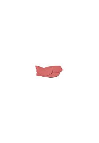 Échantillon de rouge à lèvres de teinte pêche avec une texture lisse et crémeuse. Montre une application en couches, mettant en évidence une légère variation de couleur et de brillance.