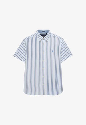 Superdry & Co, SUPERDRY PREPPY OXFORD SHORT SLEEVE SHIRT.. - Overhemd - blue beach stripe