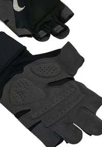 Nike Performance PREMIUM FITNESS GLOVE - Fingerless gloves - black/volt/white