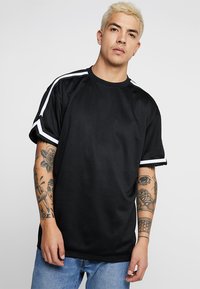 Urban Classics - STRIPES - T-shirt print - black Miniatuurafbeelding 1