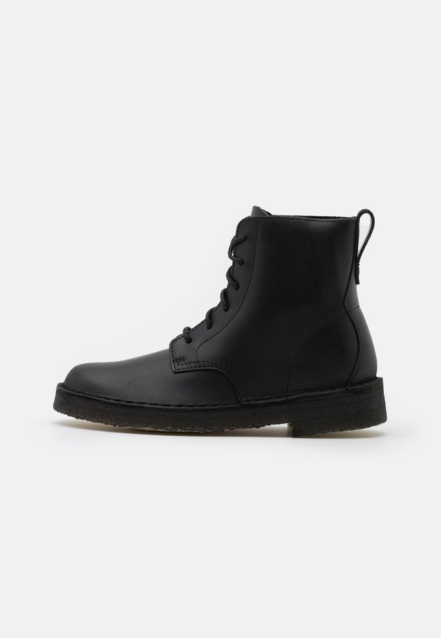 DESERT MALI - Lace-up ankle boots - black polished