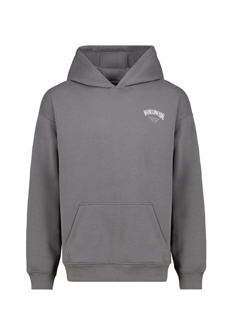 Sublevel MIT BACKPRINT Hoodie middle grey/grey Zalando