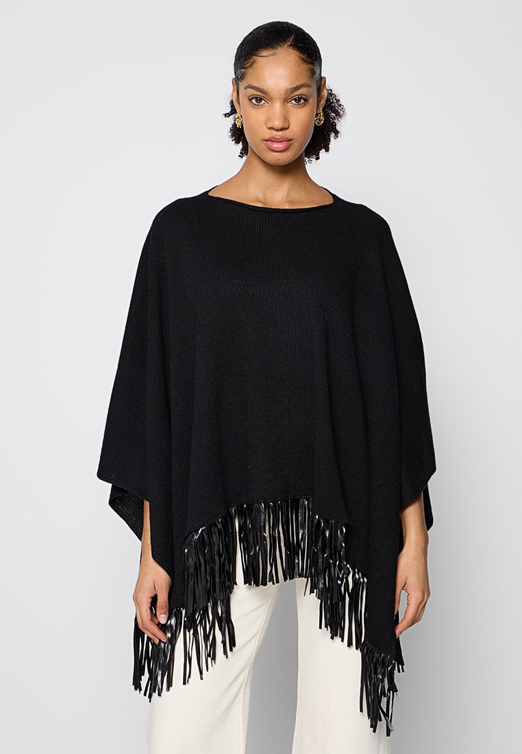 LIU JO Poncho zwart LIU JO Poncho zwart