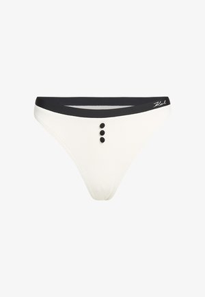 KARL LAGERFELD MONOCHROME - Bikini-Hose - cannoli cream black